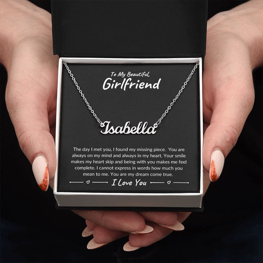 My Beautiful Girlfriend Personalized Name Necklace