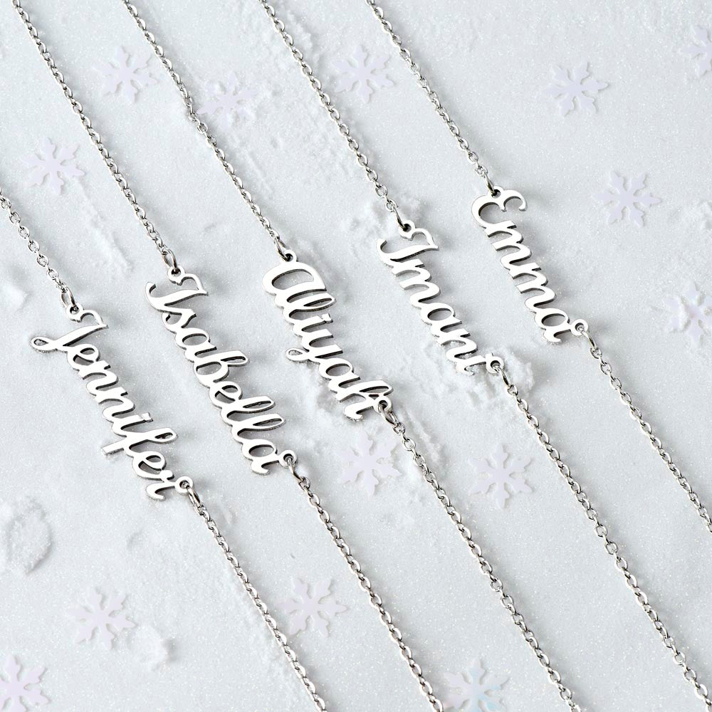 To My Granddaughter Personalized Name Necklace