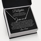 To My Daughter, Love Dad Signature Style Name Necklace