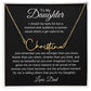 To My Daughter, Love Dad Signature Style Name Necklace