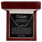 To My Daughter, Love Dad Signature Style Name Necklace