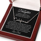 To My Daughter, Love Dad Signature Style Name Necklace