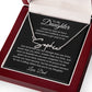 To My Daughter, Love Dad Signature Style Name Necklace