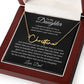 To My Daughter, Love Dad Signature Style Name Necklace