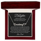 To My Daughter Love Dad Heart Name Necklace