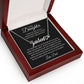 To My Daughter Love Dad Heart Name Necklace