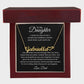 To My Daughter Love Dad Heart Name Necklace