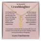 My Beautiful Granddaughter Personalized Vertical Name Necklace