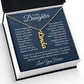 To My Daughter Personalized Vertical Name Necklace