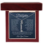 To My Daughter Personalized Vertical Name Necklace