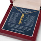 To My Daughter Personalized Vertical Name Necklace